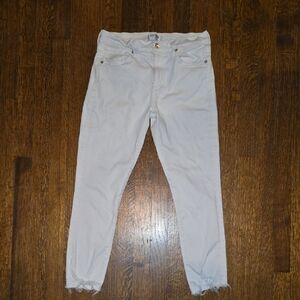 Agolde Women's Light Gray Ankle Jeans